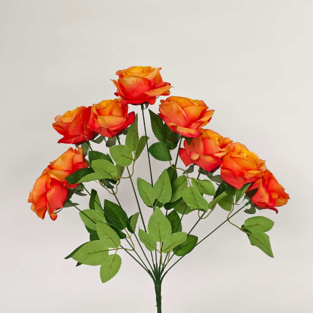 9 Heads Sweet Rose | Short Flowers