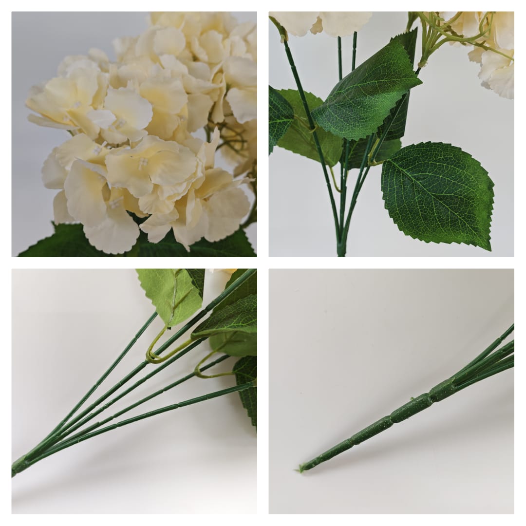5 Heads Hydrangea Spray Big 大五叉绣球 | Short Flowers
