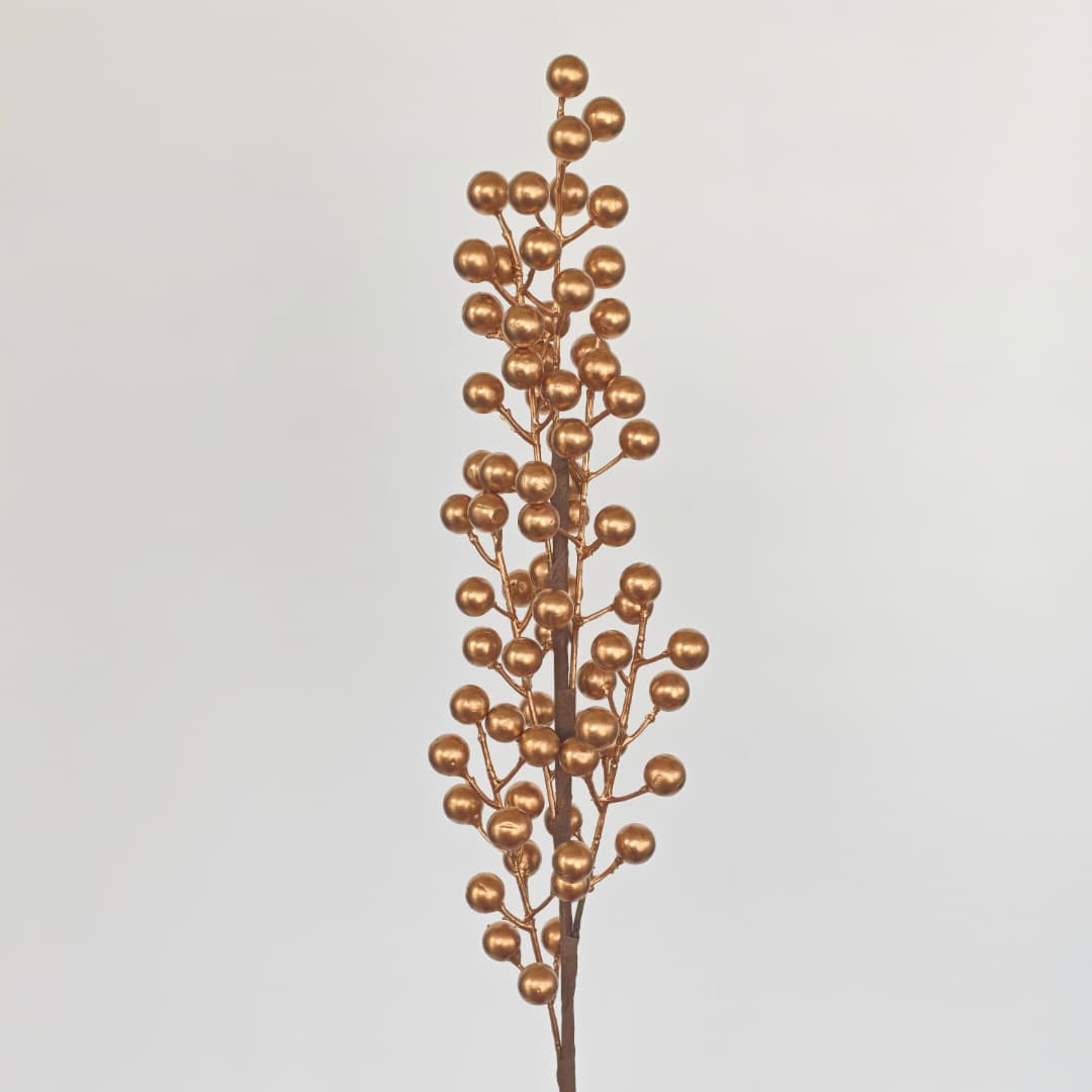 6 Heads Fortune Fruit H60cm 发财果 6叉-Gold | Short Flowers