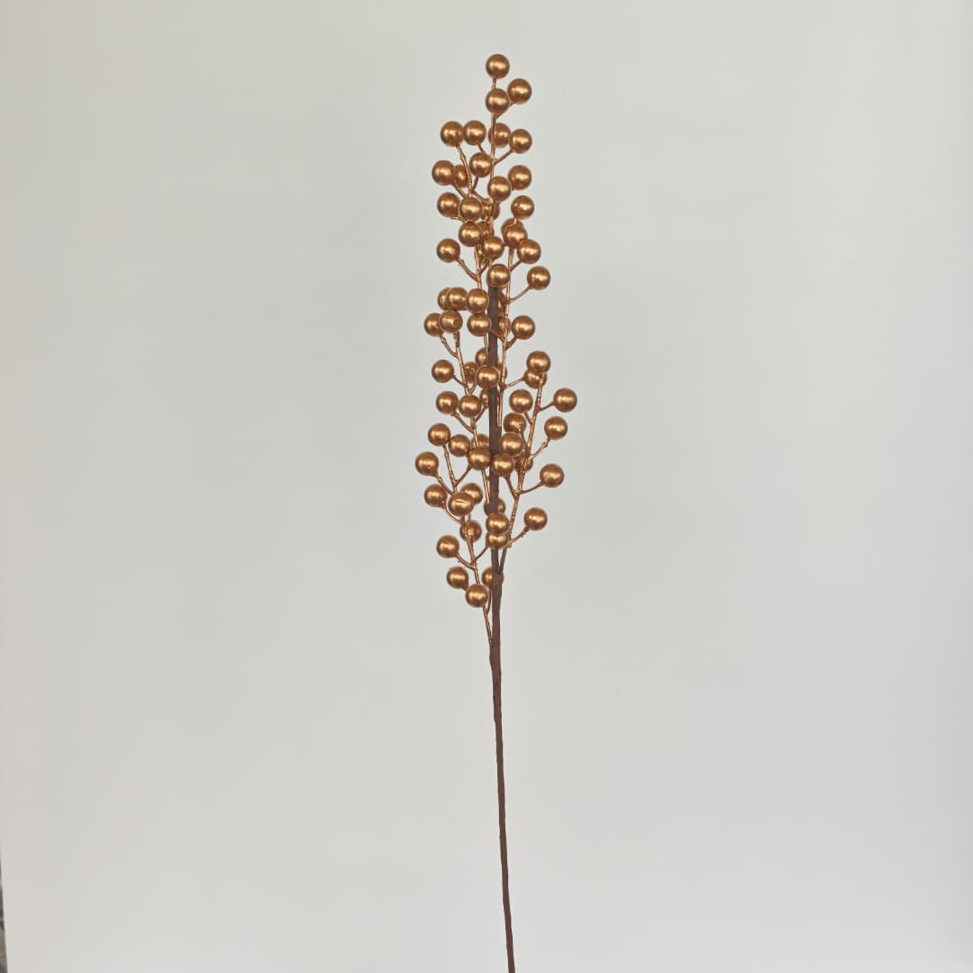 6 Heads Fortune Fruit H60cm 发财果 6叉-Gold | Short Flowers