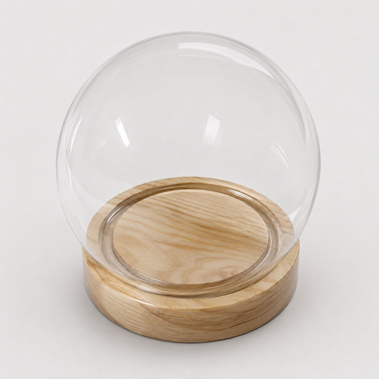 Eternal Flower Glass Dome without LED Light (12cm) 永生花罩-Clear | Gift & Plush