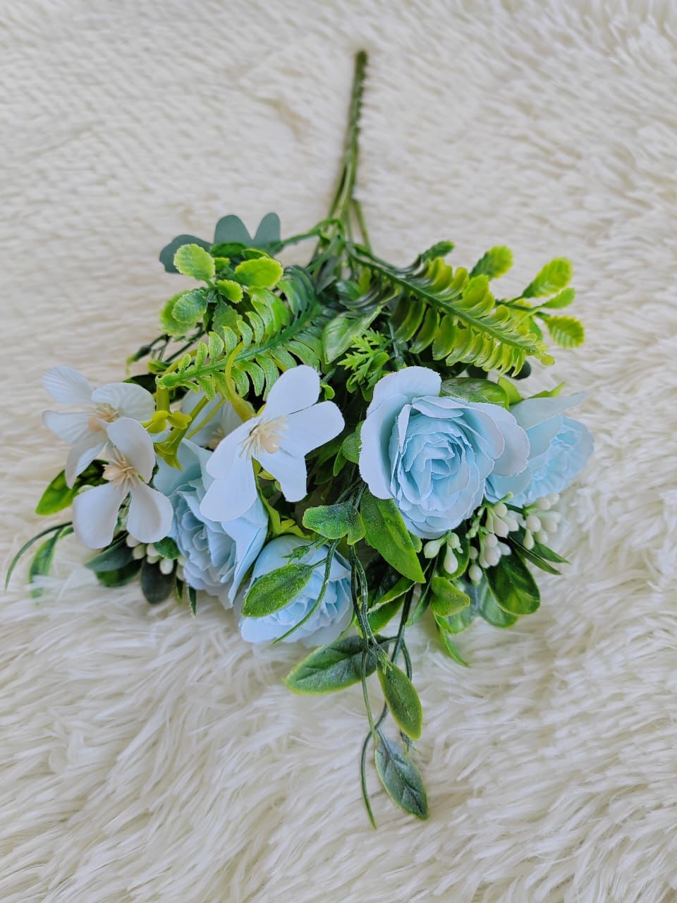 Rose Mix-Hand-tied Bouquet-Blue | 