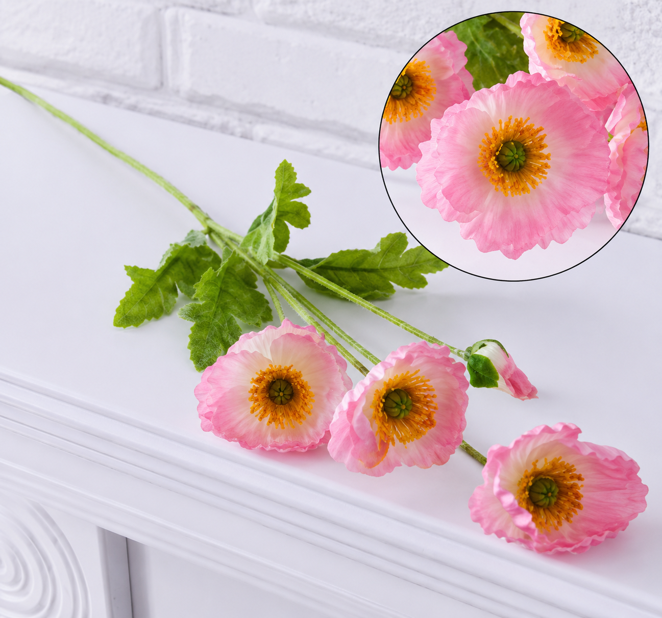 Corn Poppy x 4 (59cm) | Short Flowers