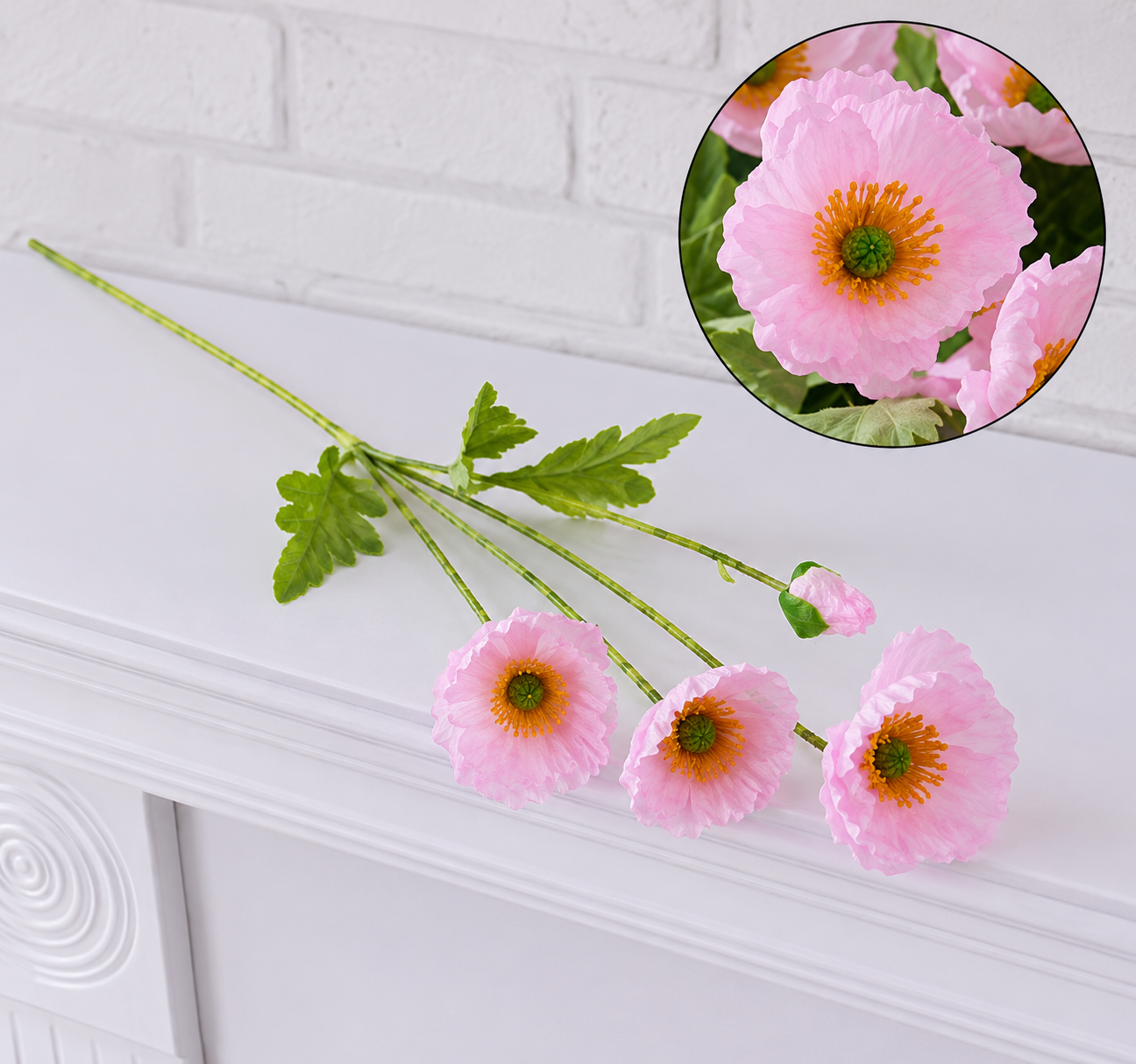 Corn Poppy x 4 (59cm) | Short Flowers