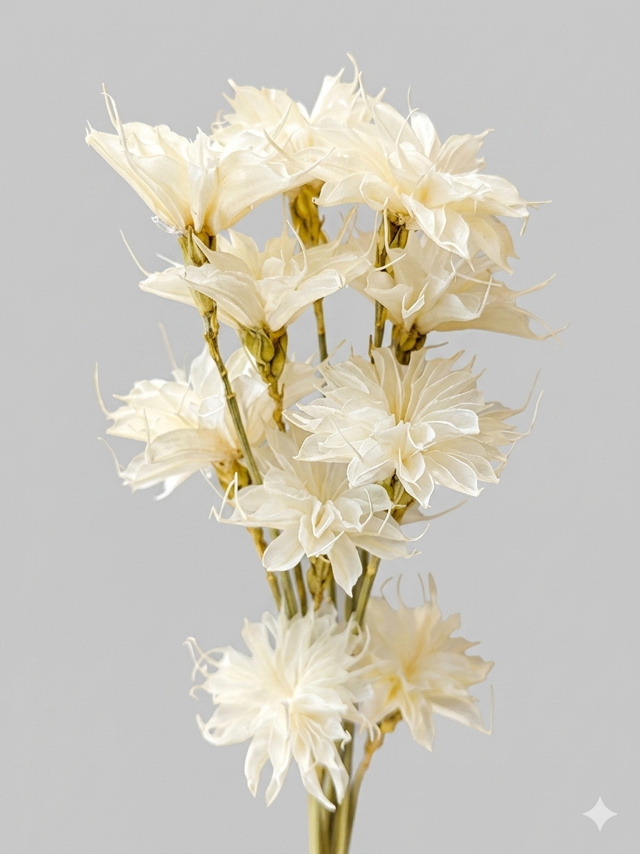 Dried Flower Epiphyllum Oxypetalum (10Pcs) 干花昙花-White | Dried Flowers