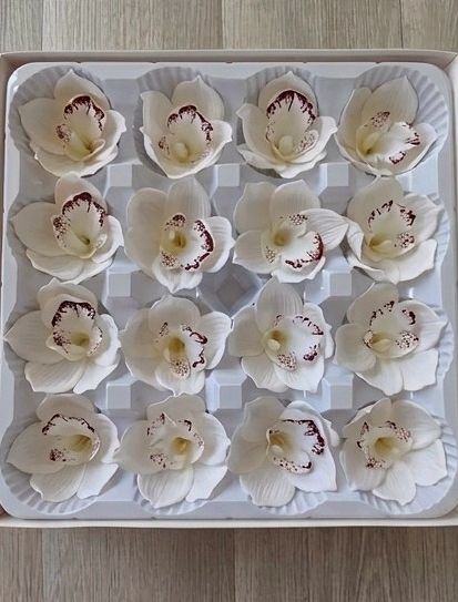 Cymbidium Orchid Soap Flower (16Pcs) 惠兰香皂花 | Soap Flowers