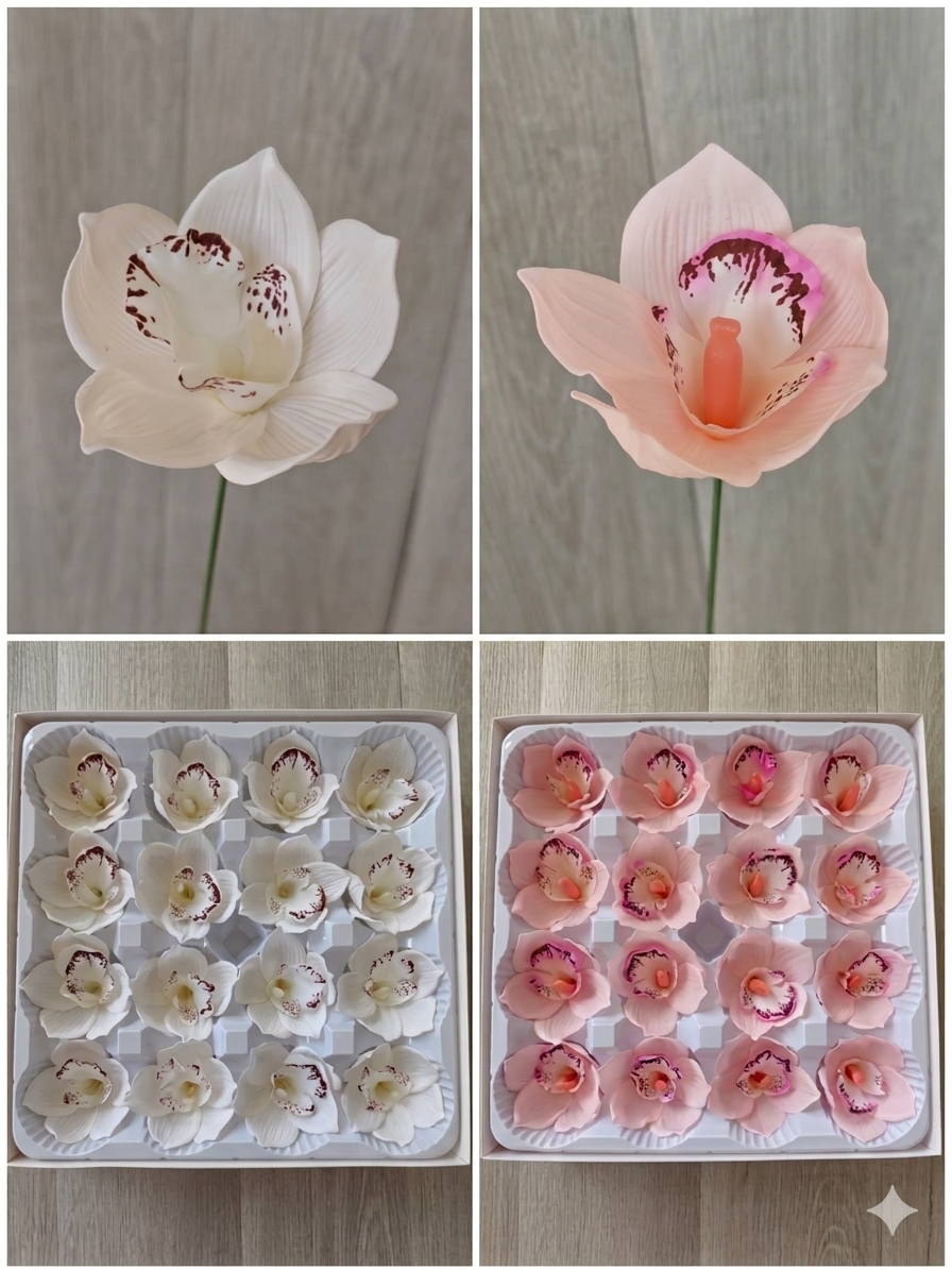 Cymbidium Orchid Soap Flower (16Pcs) 惠兰香皂花 | Soap Flowers