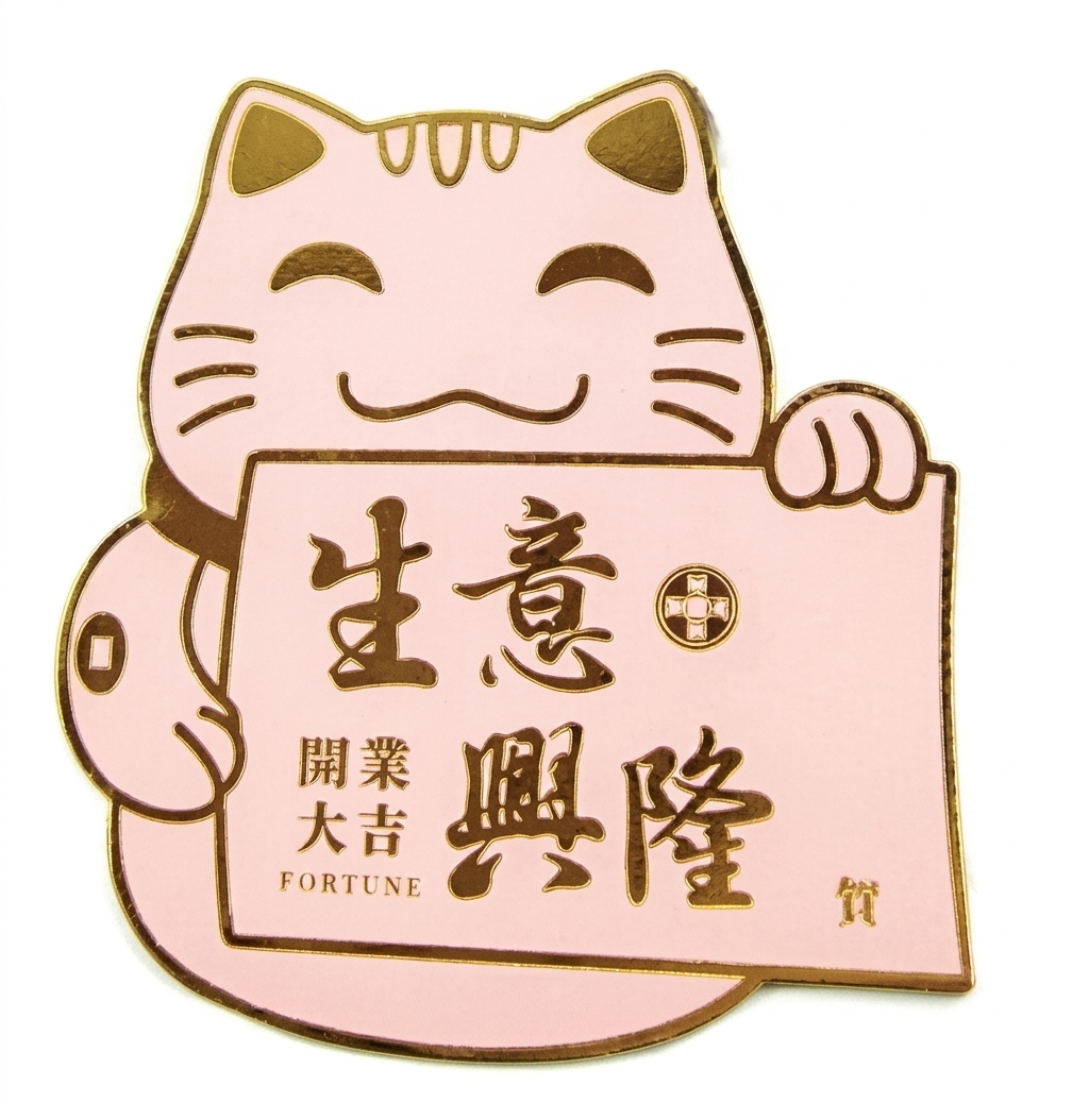 Grand Opening Greeting Card (10pcs) 开业花篮贺卡 粉色 招财猫 生意兴隆-Pink | Decorative Accessories
