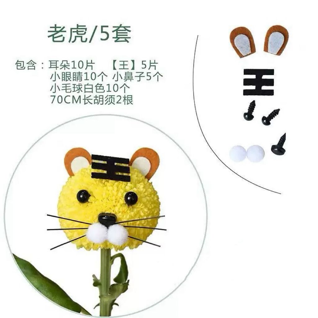 Pompon DIY Pack (5 Packs) 兵乓菊  | Decorative Accessories