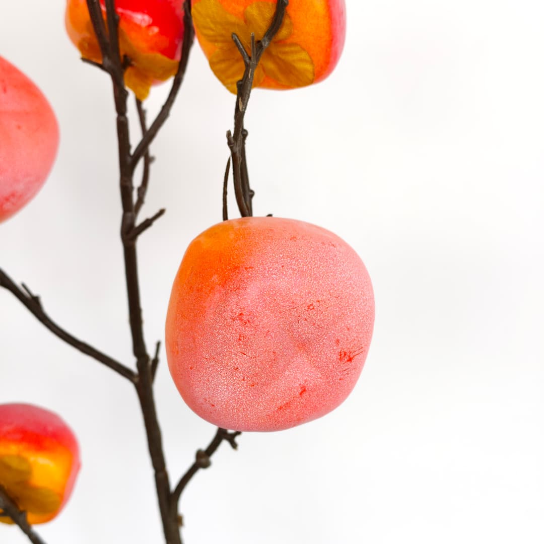  7 Heads Persimmons (95cm)-Orange | Tall Flowers