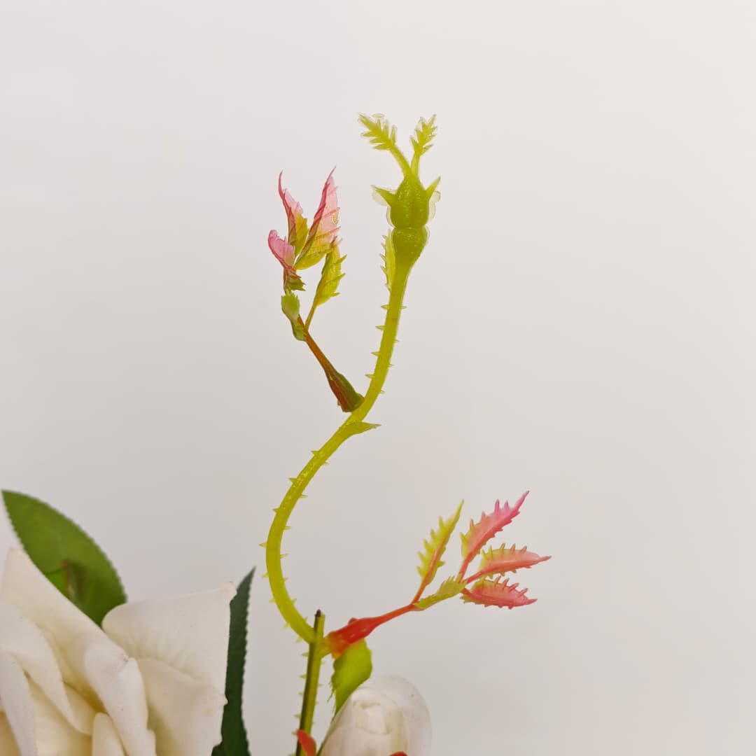 4 Heads Rose flower 玫瑰花-Cream (92cm) | Tall Flowers