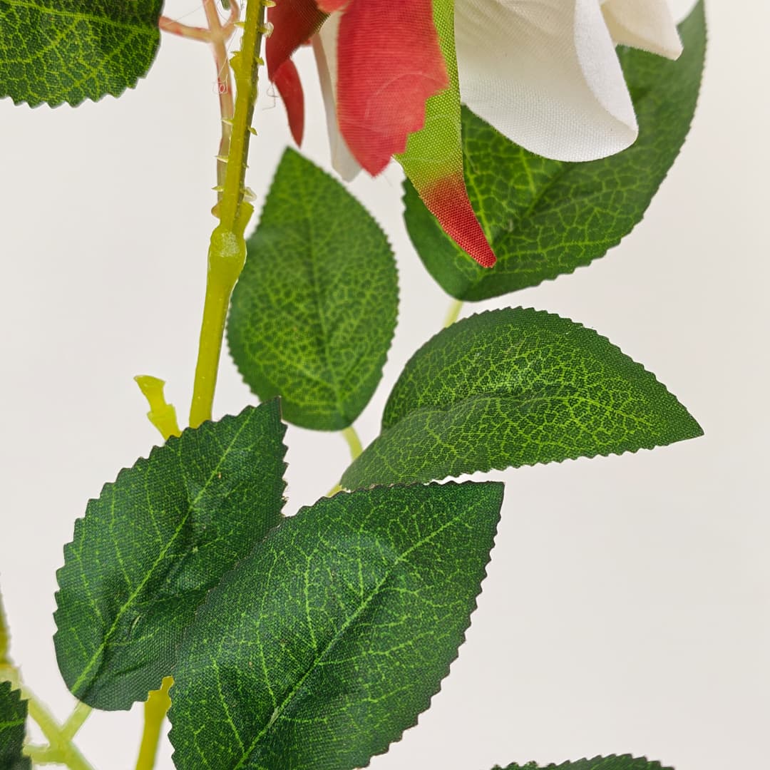 4 Heads Rose flower 玫瑰花-Cream (92cm) | Tall Flowers