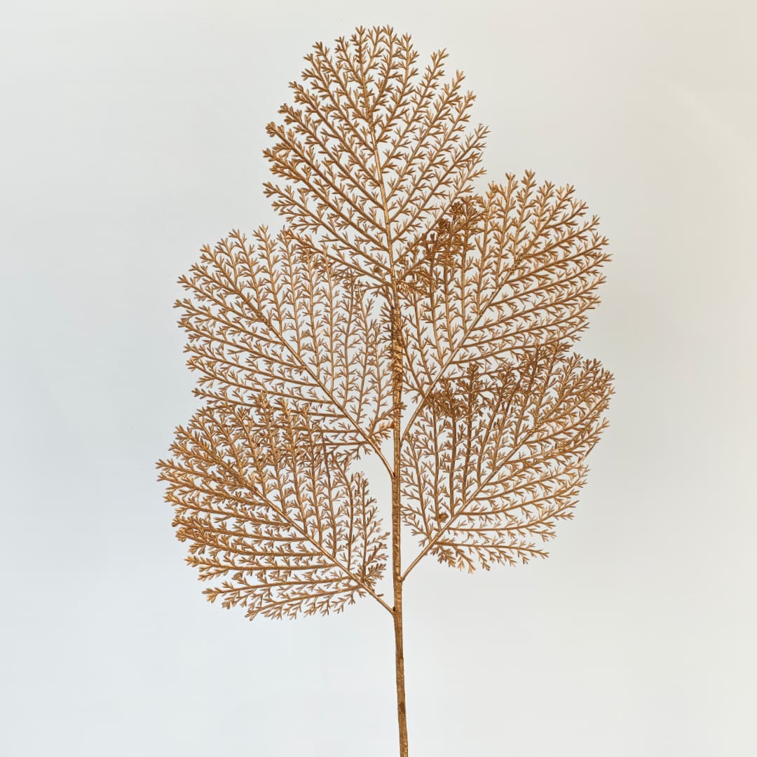 5 Heads Gold Leaf (Point) 52cm 金色-Gold | Fillers