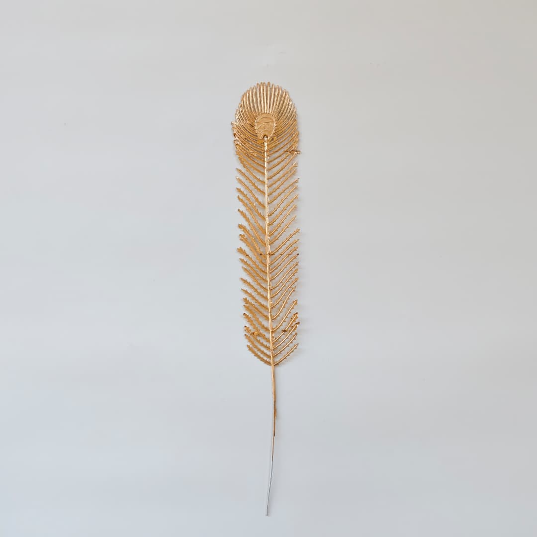 Single Phoenix Tail 12Pcs (46cm) 凤尾 金色-Gold | Flowers & Greenery