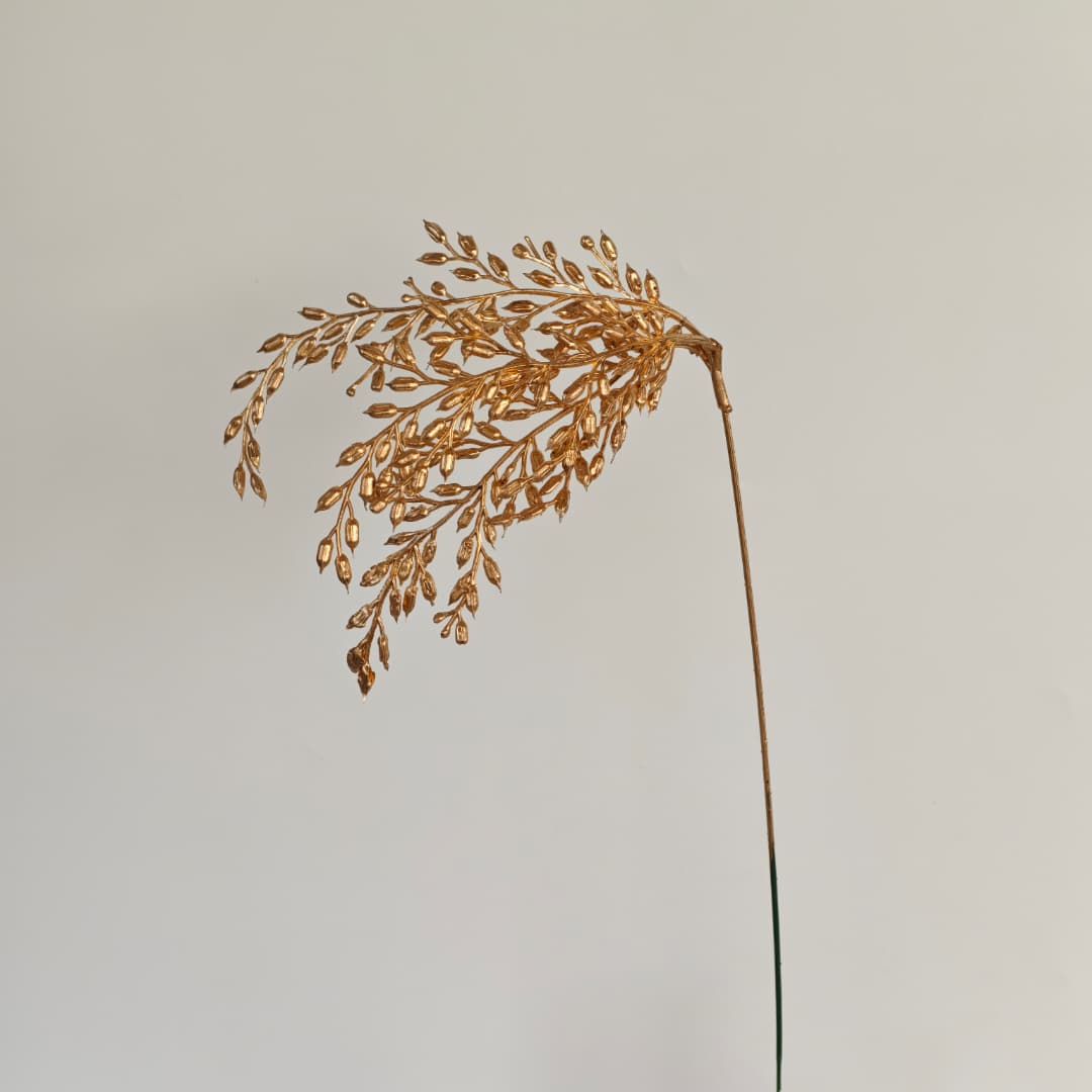 Single Barley 12Pcs (46cm)-Gold | Flowers & Greenery