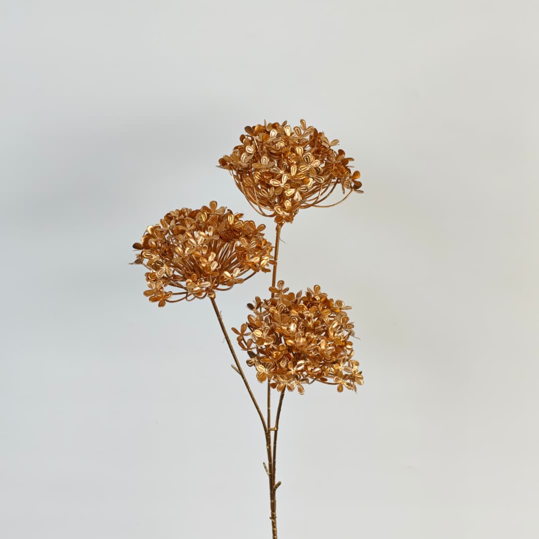 3 Heads Viburnum Opulus 65cm 木绣球 金色-Gold | Fillers