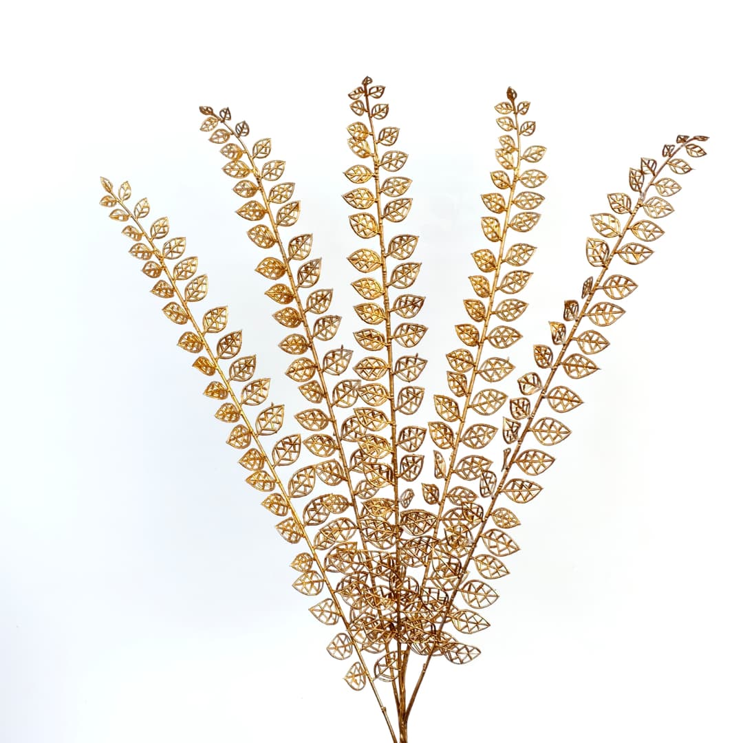 5 Heads Gold Leaf (Round) 95cm 金色-Gold | 
