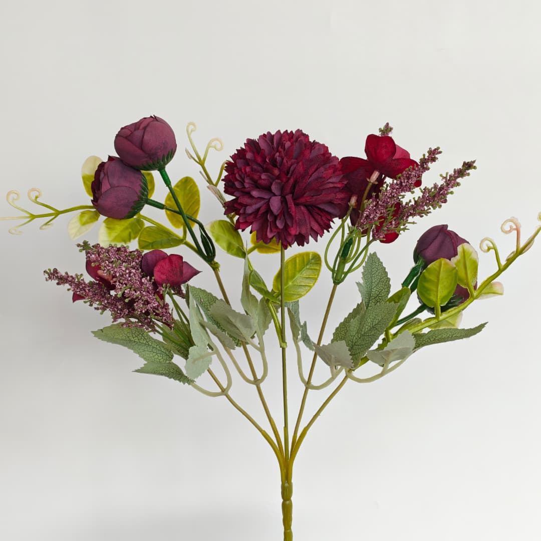 Tea Rose Mix Hand-Tied Bouquet x 5 (28cm) | Short Flowers