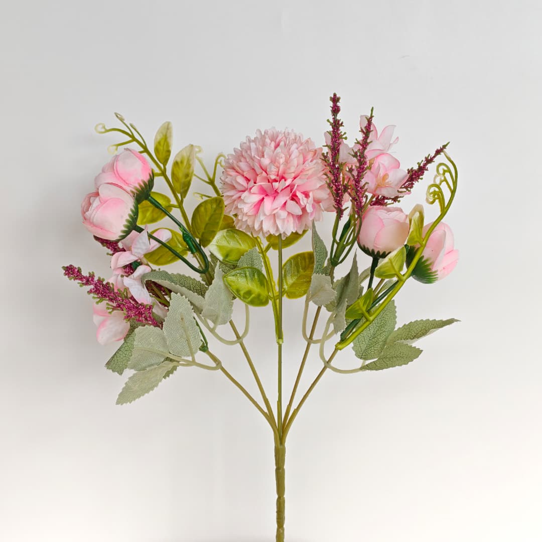 Tea Rose Mix Hand-Tied Bouquet x 5 (28cm) | Short Flowers