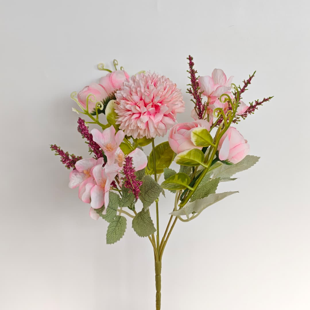 Tea Rose Mix Hand-Tied Bouquet x 5 (28cm) | Short Flowers