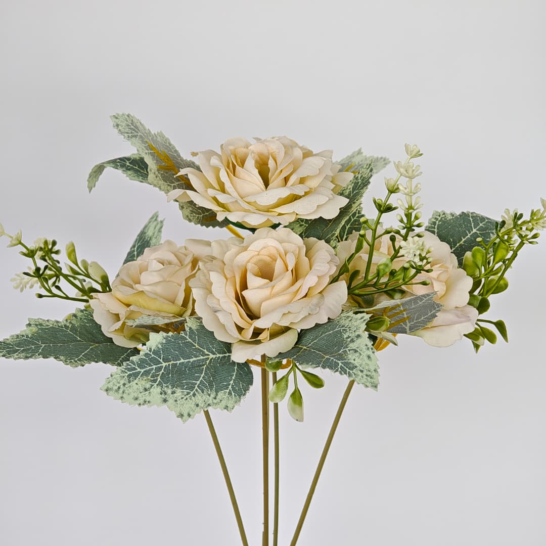 Dry Rose x 5 (L30cm) | Short Flowers