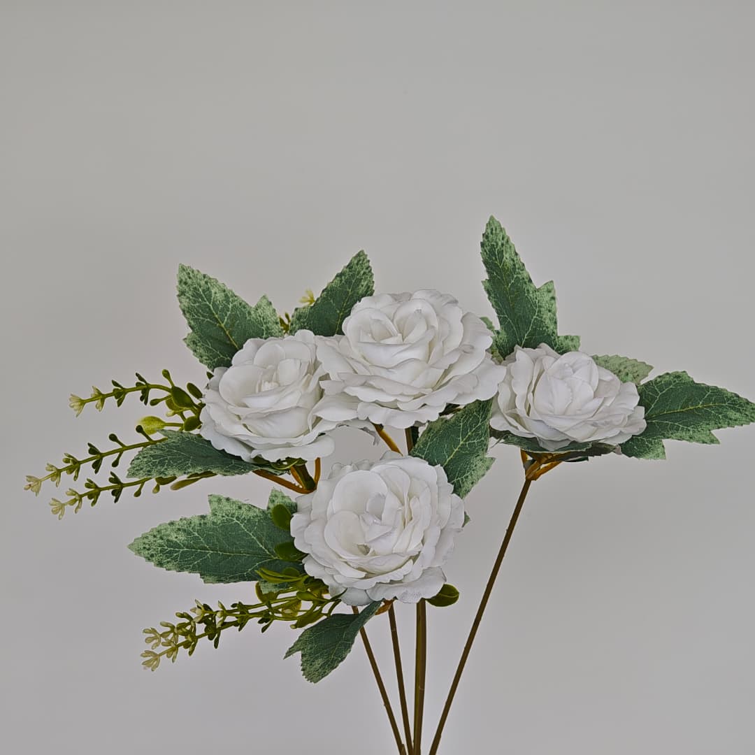 Dry Rose x 5 (L30cm) | Short Flowers