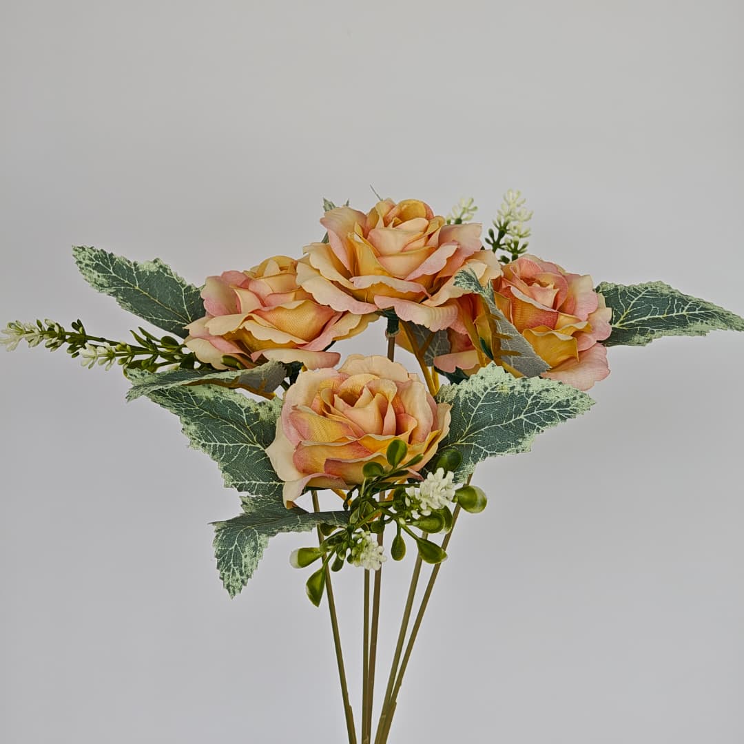 Dry Rose x 5 (L30cm) | Short Flowers