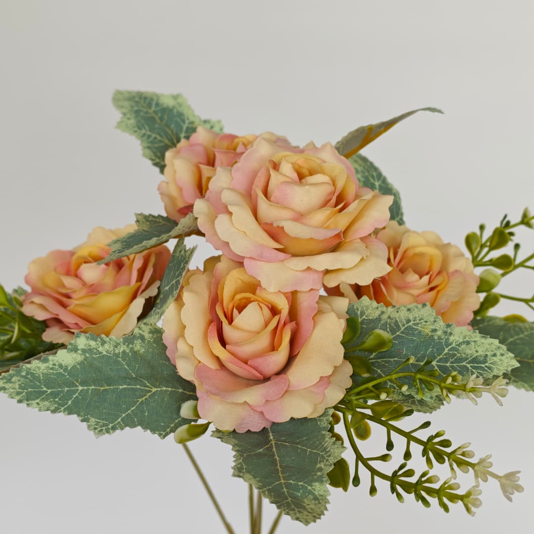 Dry Rose x 5 (L30cm) | Short Flowers
