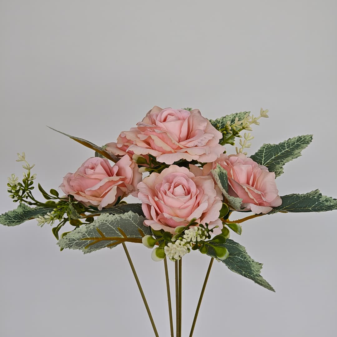 Dry Rose x 5 (L30cm) | Short Flowers