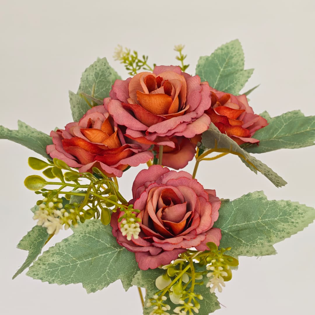 Dry Rose x 5 (L30cm) | Short Flowers