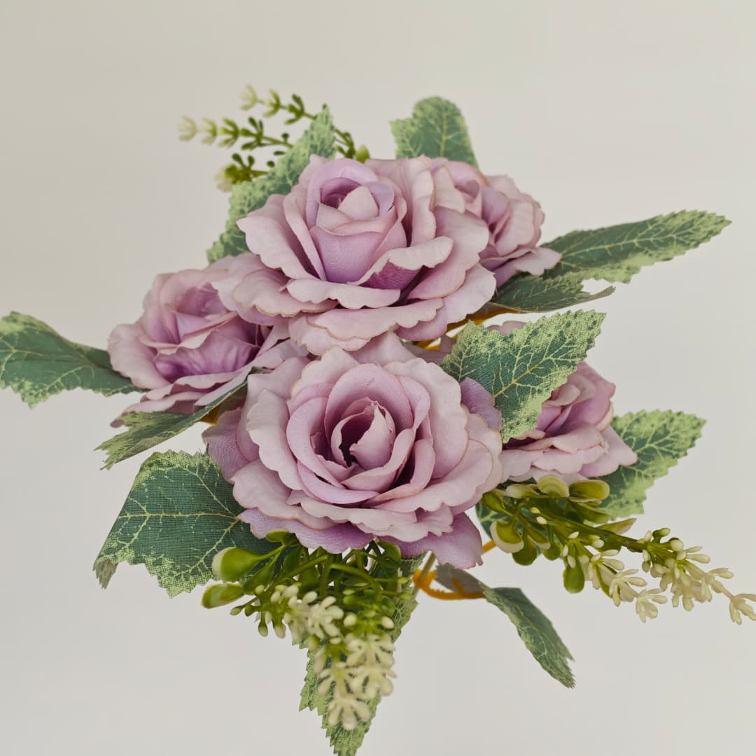 Dry Rose x 5 (L30cm) | Short Flowers