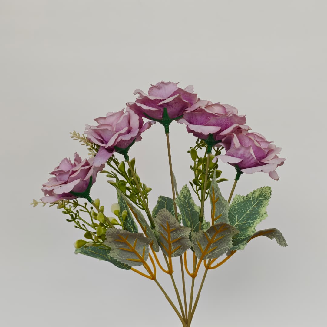 Dry Rose x 5 (L30cm) | Short Flowers