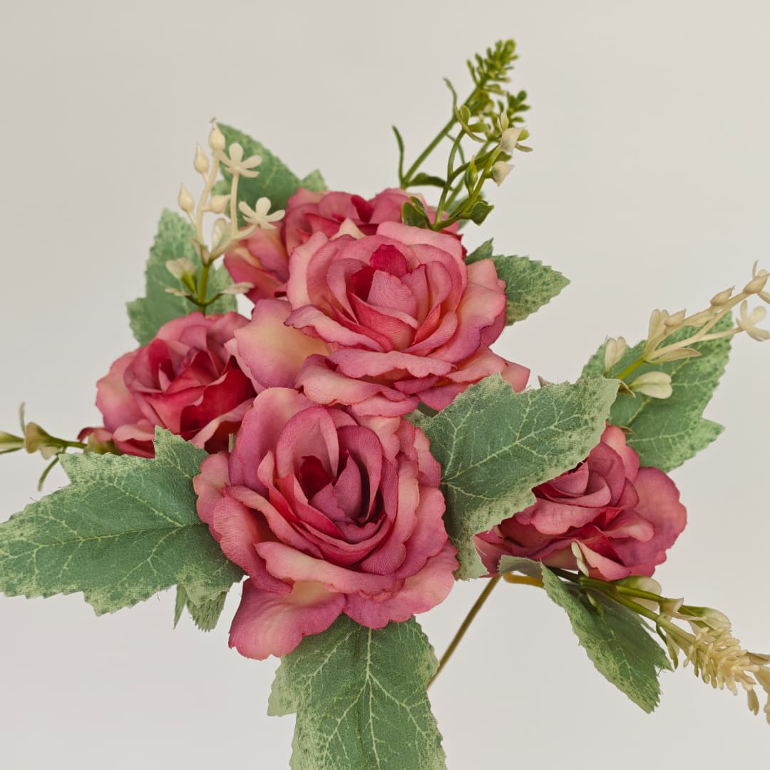 Dry Rose x 5 (L30cm) | Short Flowers