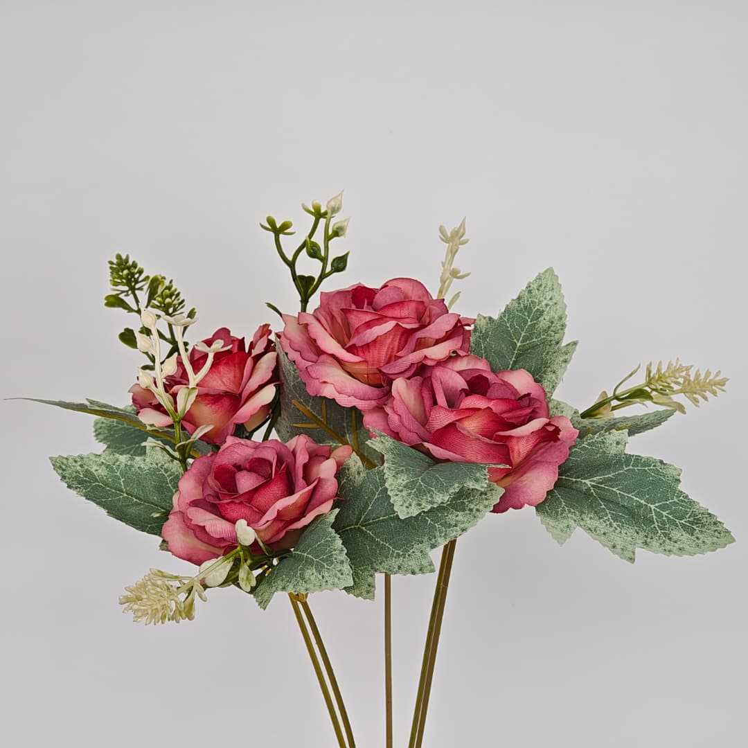 Dry Rose x 5 (L30cm) | Short Flowers